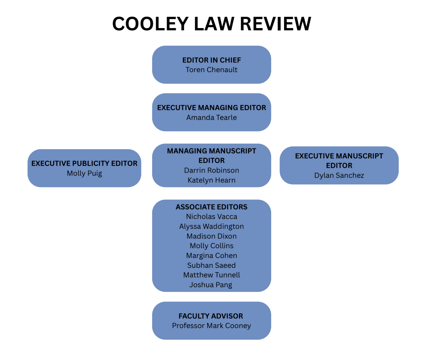 Law Review Org Chart 2025